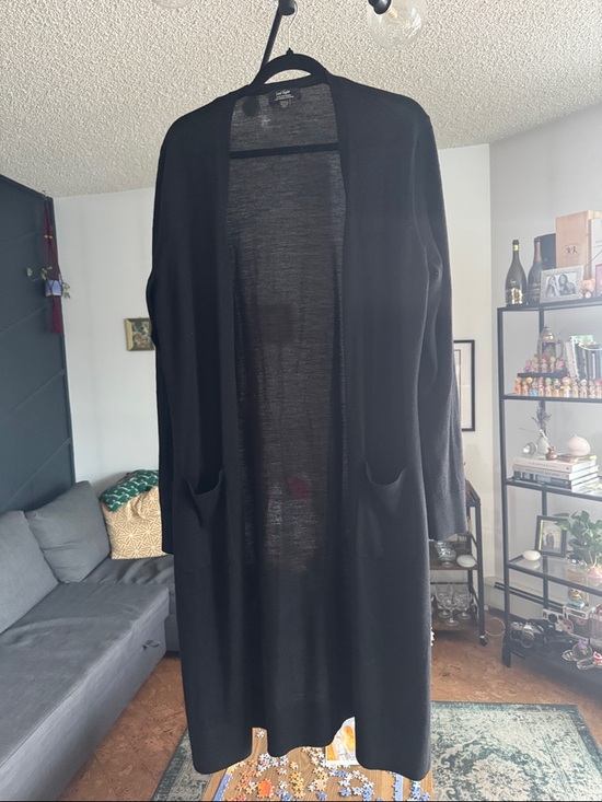 Lord & Taylor Sweaters - Black Women's Long Cardigan Sweater